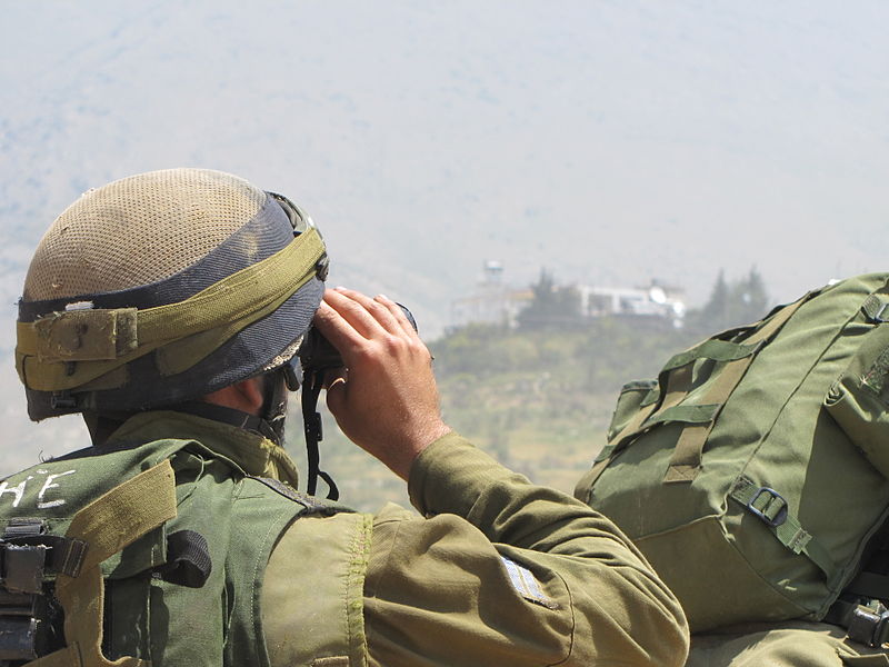 IDF soldier Syrian border IDF photo