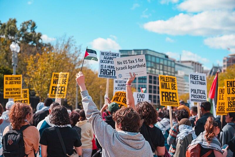 Pro Palestine Protesters Washington DC 10 08 2023