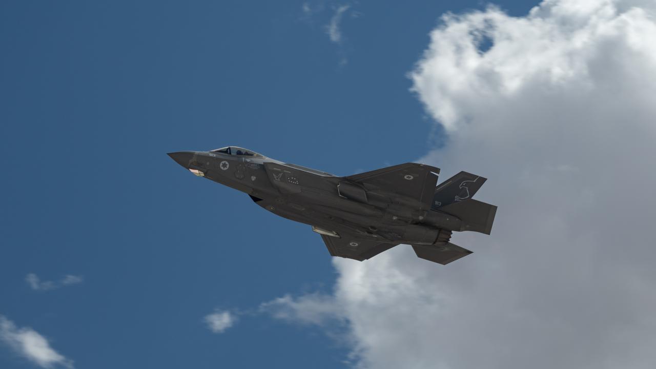 An Israeli F-35i assigned to 140 Squadron, Nevatim Air Base