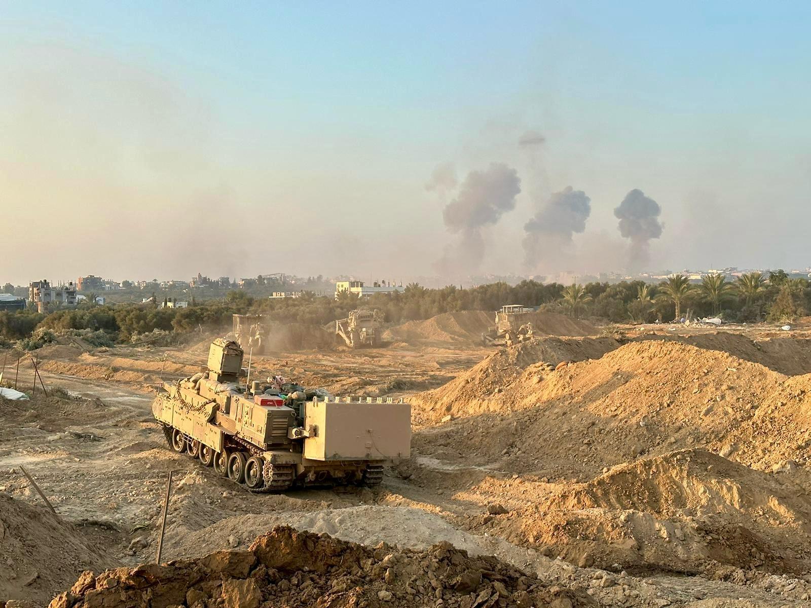 IDF armor and bulldozers