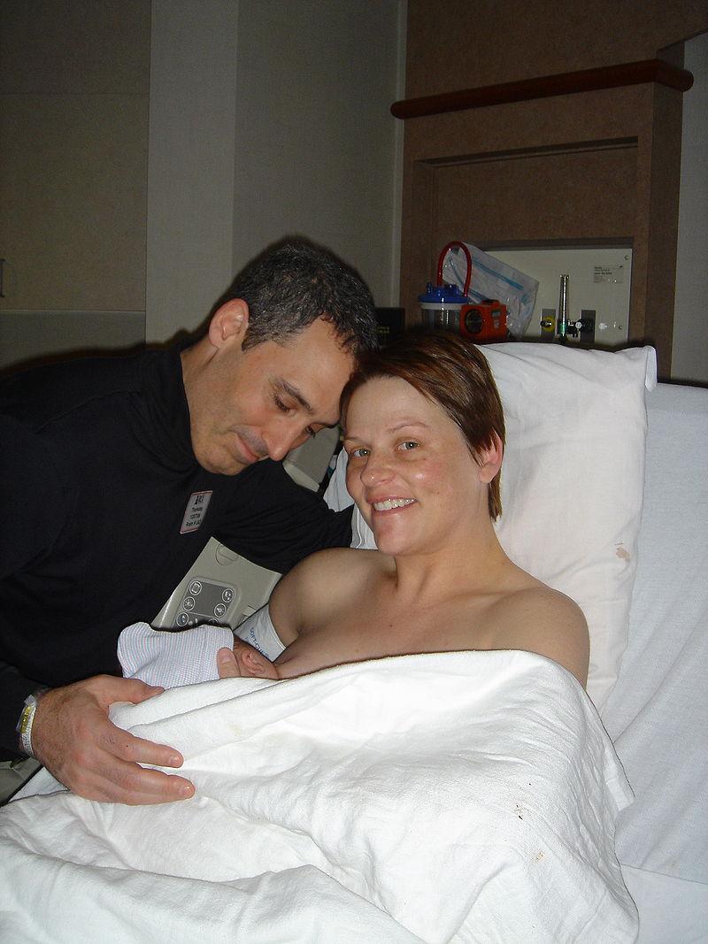 Breastfeeding within minutes after birth Wikimedia