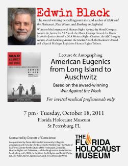 American Eugenics for the Florida Holocaust Museum