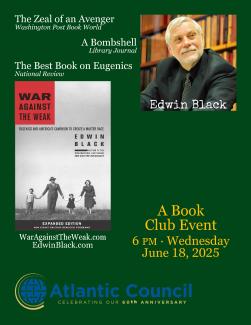 Edwin at the Atlantic Council Book Club