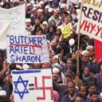 Antisemitic and anti-Israel protesters